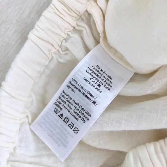 NWT J.Crew Airy Gauze Beach Pant Ivory - Picture 4 of 8